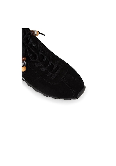 Deery Kadın Hakiki Süet Siyah Sneaker Ayakkabı - M5129zsyhc01 Siyah