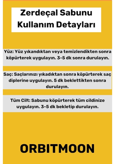 Özel Üretim Doğal El Yüz Saç Vücut Cilt Güzel Kokulu Leke Karşıtı Orijinal Zerdeçal Ekstraktı Sabunu
