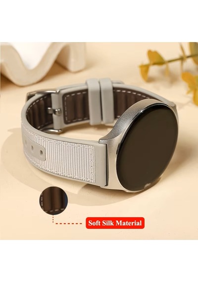 Huawei Watch Gt Gt2 Gt3 Gt4 42mm/honor Magic 2 Kordon Lansman Kumaş Dikişli Silikon 102