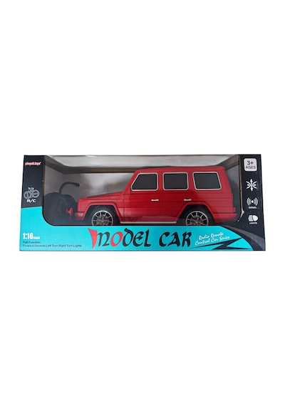 Gerçekçi Tasarım Uzaktan Kumandalı Şarjlı Full Fonksiyon Jeep Araba 1:16 Ölçek Kırmızı