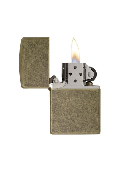 Zippo Çakmak 201FB-000117 Reg Flat Btm Antique Bras