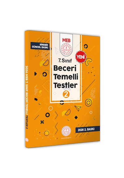 2026 7.Sınıf MEB Beceri Temelli Testler 2. Kitap Örnek Soru Bankası BASKI ÜCRETİ