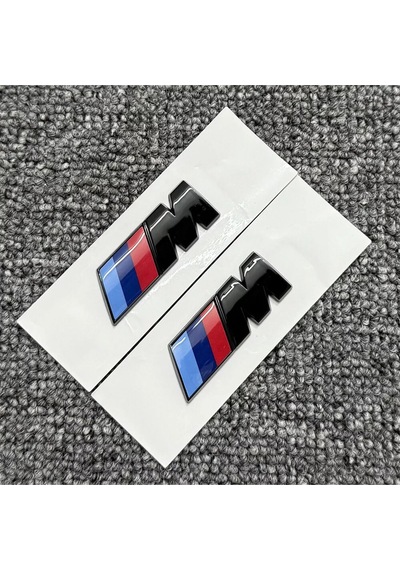 M Piano Black Çamurluk Arması Seti 2'li 3m 3d Abs Bmw 7 Serisi