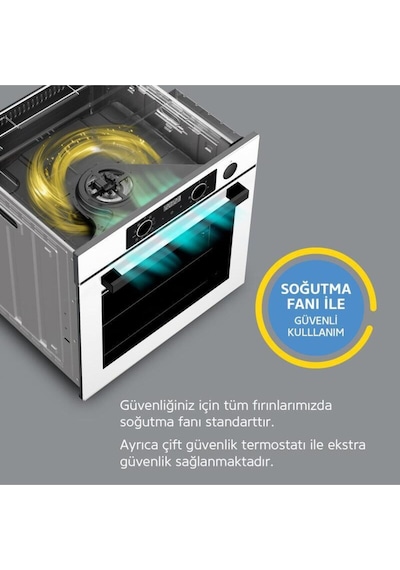 Simfer 8210 10 Fonksiyon Airfry Plus Inox Ankastre Fırın Dijital