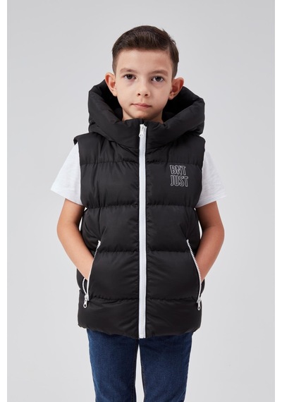 Benitto Kids Kapüşonlu Erkek Çocuk Şişme Yelek 51311 Siyah