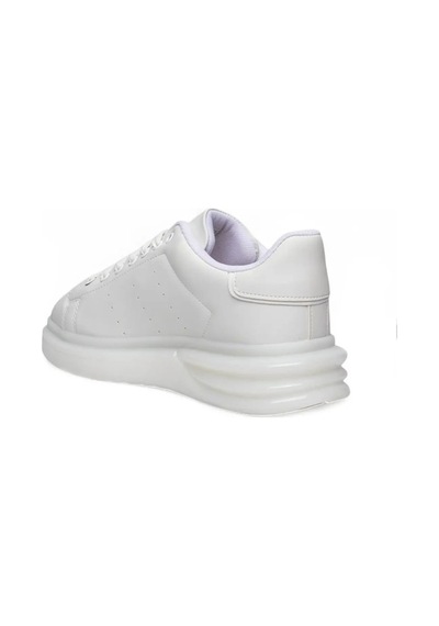 Best Of 628-26 Cilt Deri Anatomik Taban Bağcıklı Erkek Sneaker Beyaz