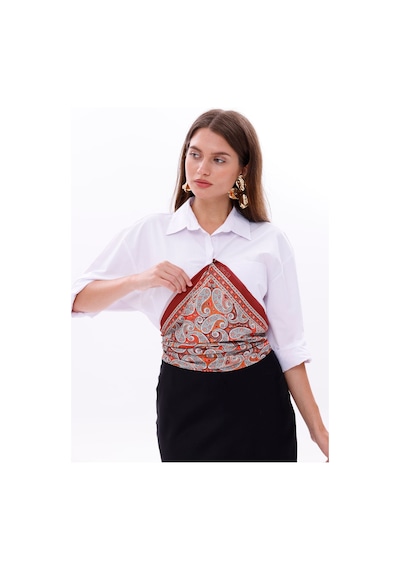 Doğu Esintisi Model Fular Bandana Şal Estascarf 70x70 Cm Renkli
