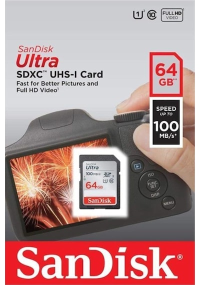 Sandisk  Ultra 64Gb 100Mb/S Sdxc Hafıza Kartı