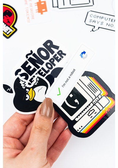 Yazılımcı Laptop Sticker Paketi 27 Parça Kaliteli Su Geçirmez Developer Etiket Seti Çok Renkli