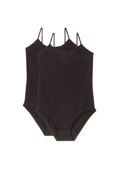 20st 2 Adet İp Askılı Kadın Çıtçıtlı Body Siyah 13-2010