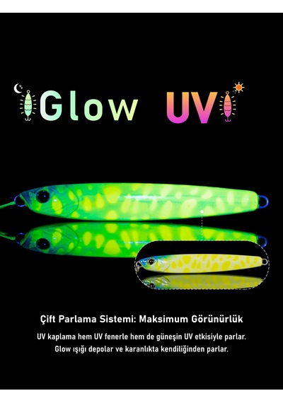 Jig, Zoka, Suni Yem, Uv Metal Jig, 80gr 11cm Jıgto Tide 80