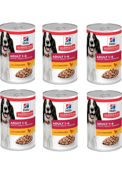 Hill's Tavuklu Konserve Yetişkin Köpek Maması 6 x 370 G