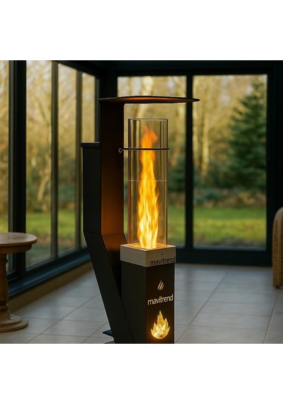 Mini Cam Pelet Soba Trend Model Kamp,balkon,teras Tipi Yüksek Kalite - Pürmüz Ve Pelet Hediyeli