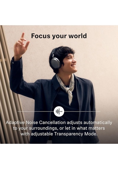 Ayrex Momentum 4 Wireless - Kablosuz Kulak Üstü Bluetooth Kulaklık - Anc, 60 Saate Kadar Dinleme Süresi, Transparan
