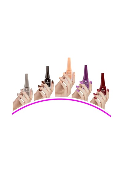 Tedar 5 Adet Keratinli Besleyici Oje 14 Ml Set4 Najmaddin Renkli