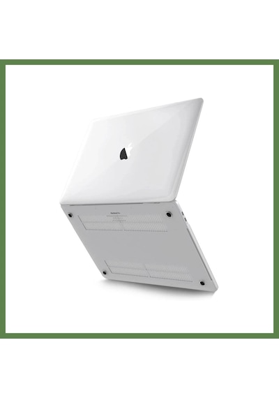 Bezos Apple Macbook Uyumlu Pro 14.2 2021 Apple Macbook Uyumlu Buzlu Kapak - Şeffaf Hb006