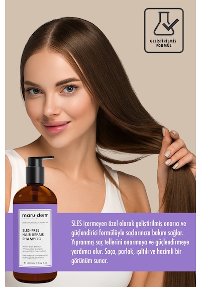 Maruderm Saç Onarıcı Sülfatsız Şampuan 400 ML