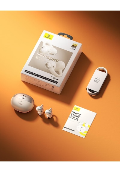 Inspire Xc1 Açık Kulak İçi Klipsli Bluetooth Kulaklıklar, Bose Ses Teknolojisi, Dolby Audio, Ip66 Su Geçirmez, 40 Saat Çalma Süresi - Beyaz
