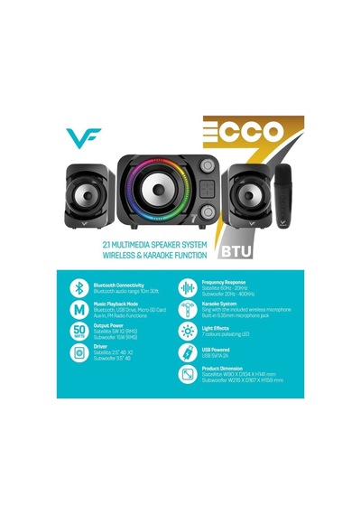Ecco7 Btu Rgb Led Işıklı 2+1 Ses Sistemi Bluetooth Hoparlör Fm Radyolu Karaoke Mikrofonlu Speaker Tv Pc Bilgisayar Uyumlu 50w 2.1 Kanal Hafıza Kartı Ve Usb Girişli Subwoofer Ecco7 Btu Rgb Led Işıklı 2+1 Ses Sistemi Bluetooth Hoparlör Fm Radyolu Karaoke Mikrofonlu Speaker Tv Pc Bilgisayar Uyumlu 50w 2.1 Kanal Hafıza Kartı Ve Usb Girişli Subwoofer
