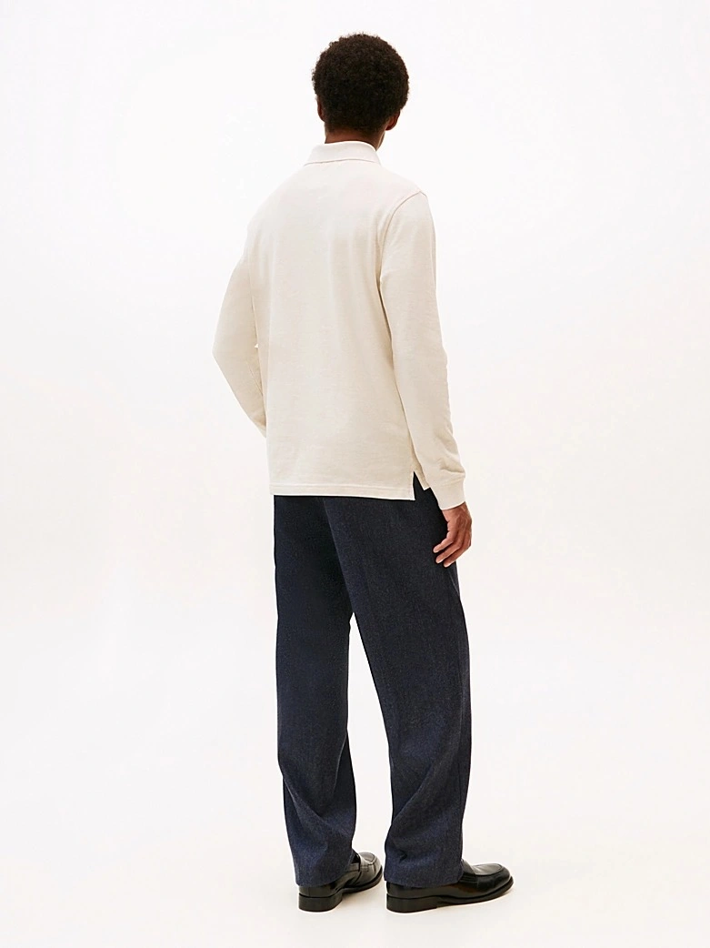 Tommy Hilfiger 1985 Regular Ls Polo Erkek Bej Polo - Mw0mw20183 Bej
