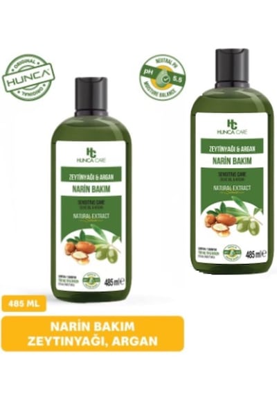 Zeytinyağı & Argan Özlü Şampuan, Saç Dökülmesine Karşı Yardımcı 485 Ml 2 Li Set Tüm Saç Tipleri