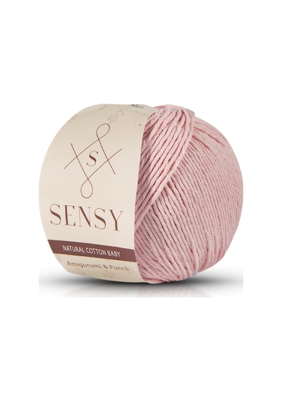 Premium Amigurumi Ipi Punch Panç Baby Soft Cotton 50 Gr Örgü Ip Pudra