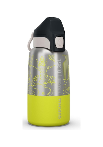 Quechua Çocuk Outdoor Paslanmaz Çelik Termos - 0,35 L - Sarı Sarı