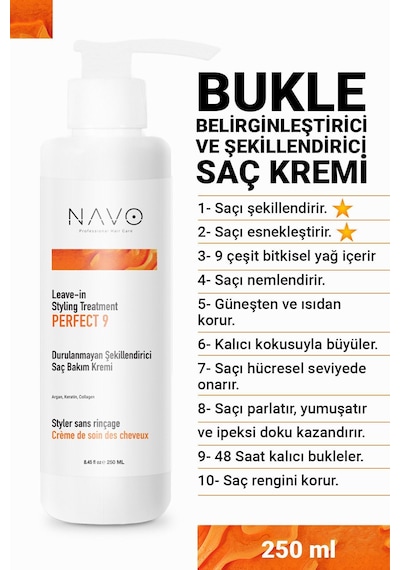 Bukle Belirginleştirici Durulanmayan Saç Kremi - Kıvırcık Saçlar İçin - Sülfatsız - 250ml