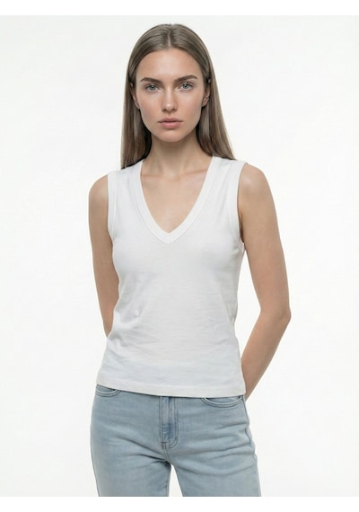 LOFT Slim Fit Kadın Bluz K.kol Lf2042980 Q1.v1 Beyaz
