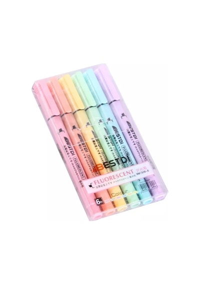 Art Professional Fosforlu Kalem 6'lı Pastel Renkler Karışık Pastel Renkler