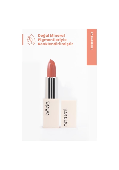 Bade Natural Nemlendirici Ruj Terracotta 04 %100 Doğal