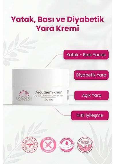 Laviaderm Decuderm Yatak Yarası ve Açık Yara Kremi 100 ML