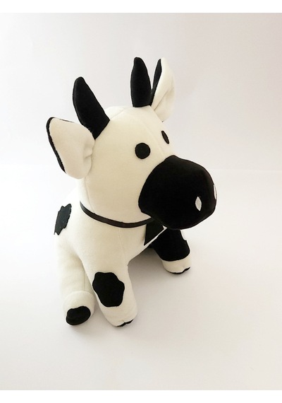Joytoytr Peluş İnek 35 Cm Tatlı Oyun Arkadaşı Yerli Üretim Beyaz
