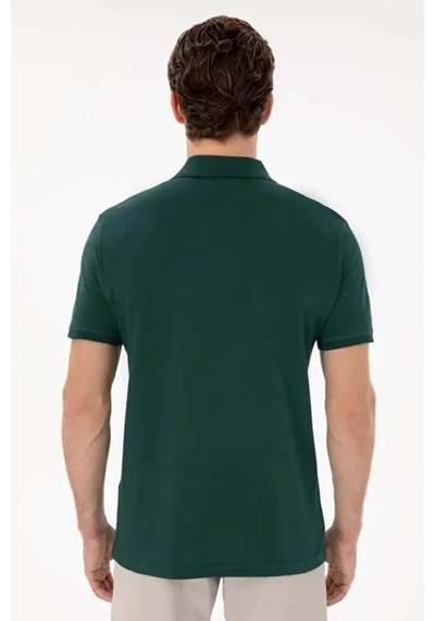 U.S. Polo Assn. Gtp04ıy026 Koyu Yeşil Erkek Polo Yaka T-shirt Pu-8731 L