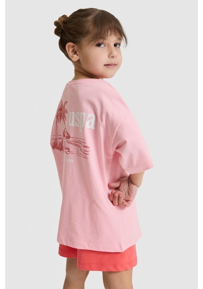 U.s. Polo Assn. Kız Çocuk Somon Pijama Takım 50326612-vr047