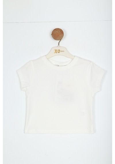 Xo Kids Kız Çocuk Tişort 5-9 Yaş 36008 Ekru