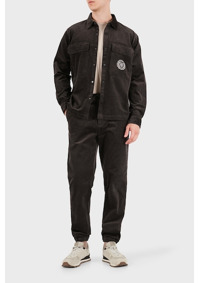Armani Exchange Pamuklu Göğüs Cepli Kadife Gömlek Erkek Gömlek Xm003245 Af27114 U8128 Kahve