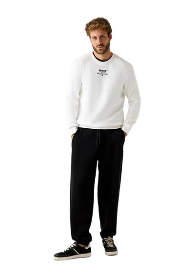 Guess Z5bq00kcns2 Ryota Cn Erkek Sweatshirt Beyaz