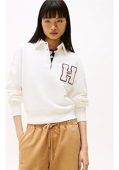 Tommy Jeans Kadın Beyaz Tjw H Graphic Sweatshirt Çok Renkli