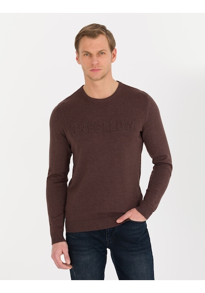 Pierre Cardin Erkek Açık Kahverengi Triko Kazak 50259797-vr160 Açık Kahverengi
