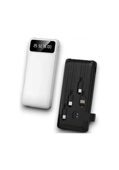 Hızlı Şarj Destekli 20.000 Mah Powerbank 4 Çıkışlı Siyah Led Göstergeli Renkli