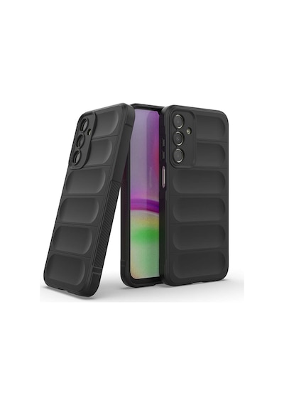Zore Samsung Galaxy Uyumlu A25 Kılıf Esnek Tpu Oyuklu Arka Yüzey Tasarımlı Ogaa Etnik Silikon Kapak - Koyu Yeşil