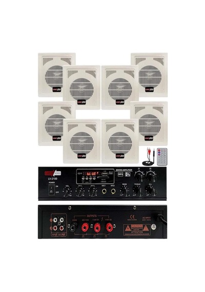 Tr Lastvoice Eko Paket-4 Anfi Ve Duvar Tipi Hoparlör Ses Sistemi Paketi