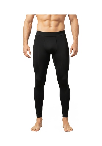 Deepsea Unisex Siyah Dar Kesim Termal Performans Taytı Soğuk Havalar & Spor Kullanımı 2607073 Siyah