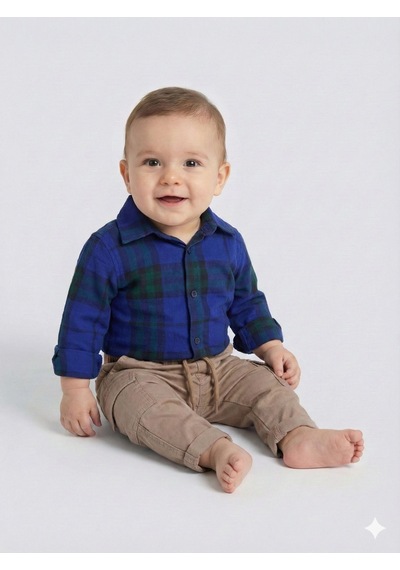 Xo Kids Erkek Çocuk 3lü Alt Üst Takmı 6-36 Ay 2512 Haki