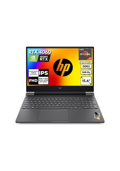 HP Victus B82N6EAFR72 R7-8845HS 40 GB 512 GB RTX 4060 15.6" Free Dos Dizüstü Bilgisayar