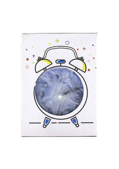 Yuvarlak Masa Çalar Saat 9 Cm - Pilli Işıklı Sarı