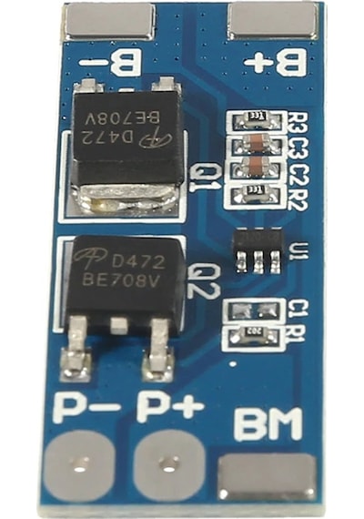 Bakayelektronik-2S 8A Li-İon 7.4V 8.4V 18650 Bms Pcm 15A Tepe Akım Pil Koruma