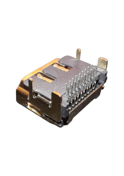 5 Adet - 19 Pin Hdmı Dişi Arayüz Tabanı Altın Kaplama Pcb Montajı İçin 90 Derece