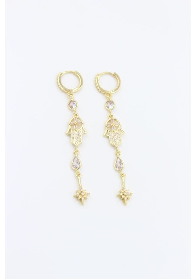 Vip Küpe 14 - K 7,5cm Çok Renkli